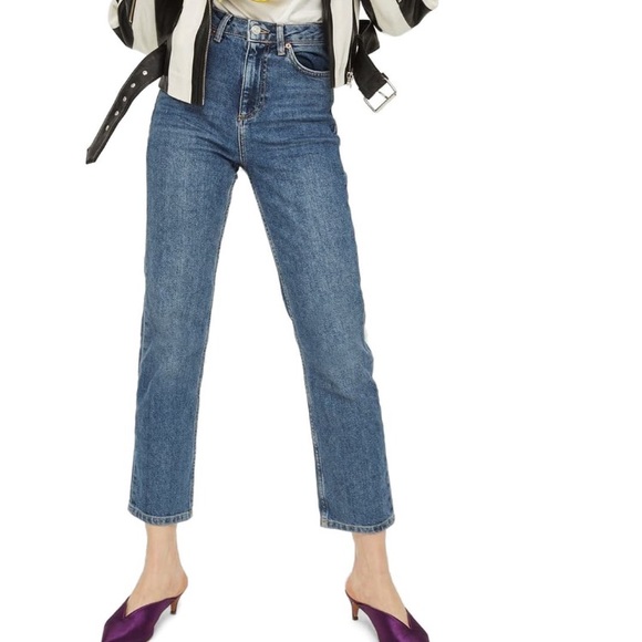 topshop petite straight jeans
